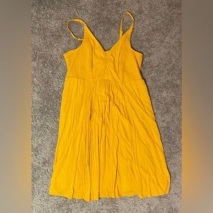 Torrid 4X Yellow Smocked Spaghetti Strap Dress